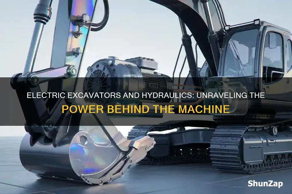 do electric excavators use hydraulics