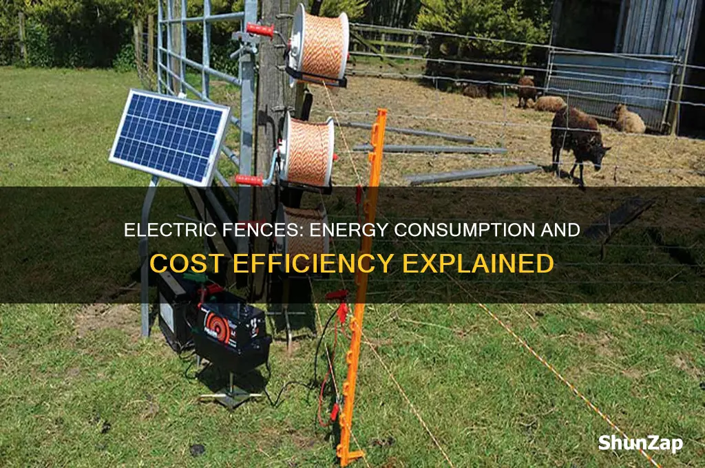 do electric fences use a lot of electricity