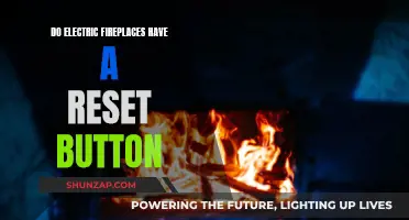 Where is the Reset Button on an Electric Fireplace?