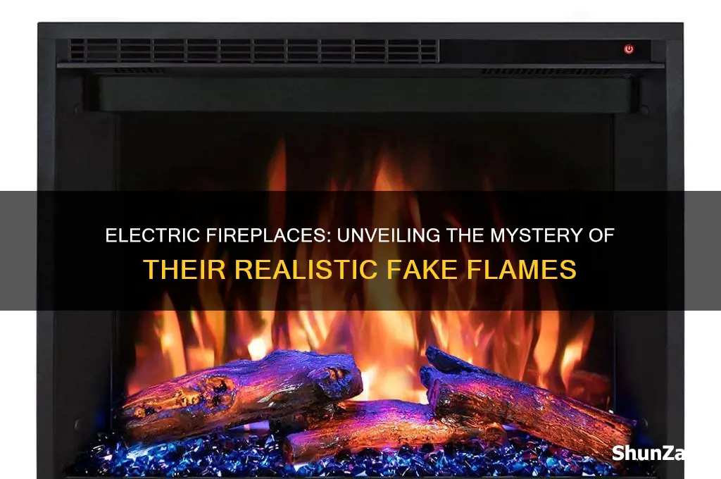 do electric fireplaces use fake flame