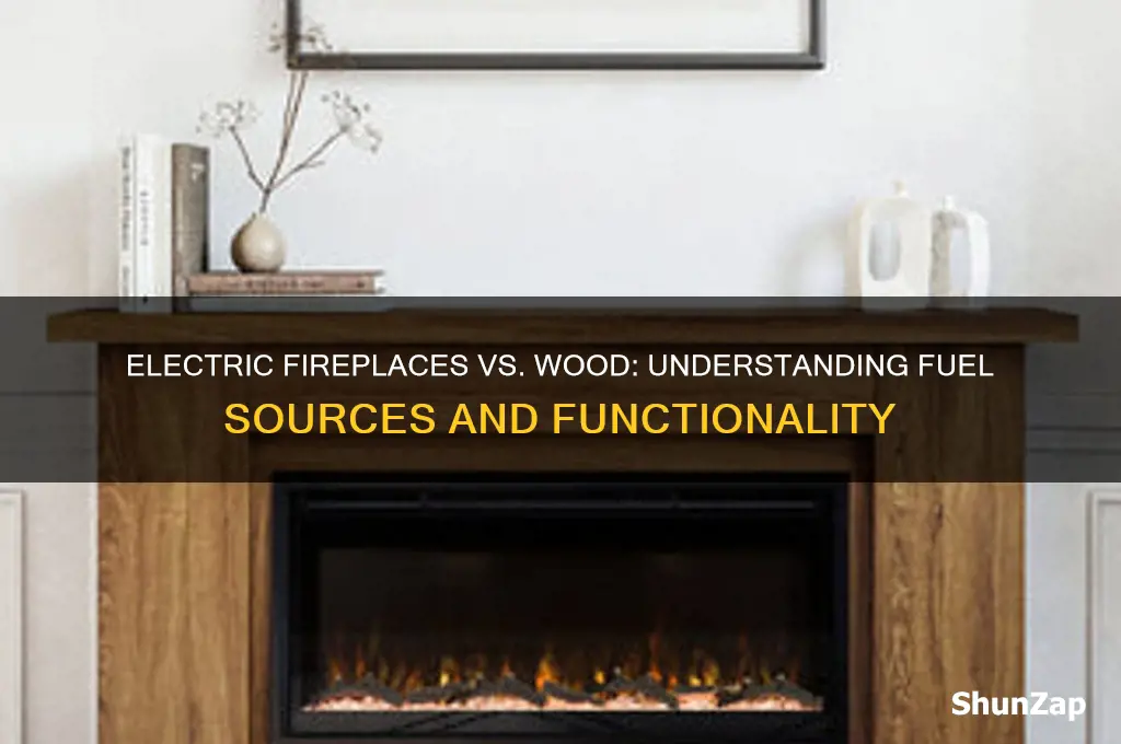 do electric fireplaces use wood