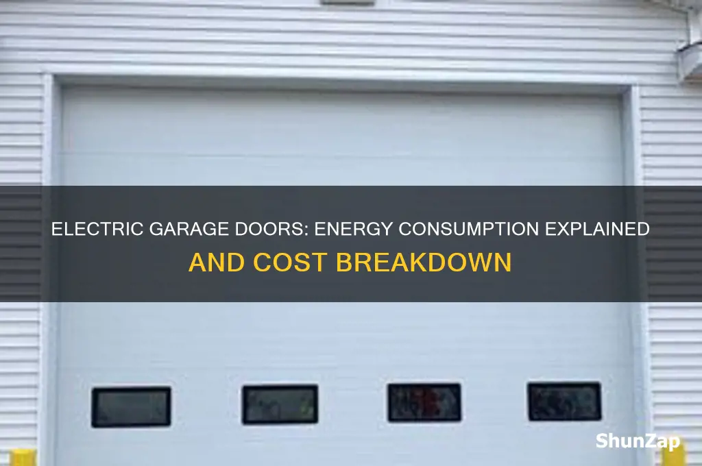 do electric garage doors use a lot of electricity