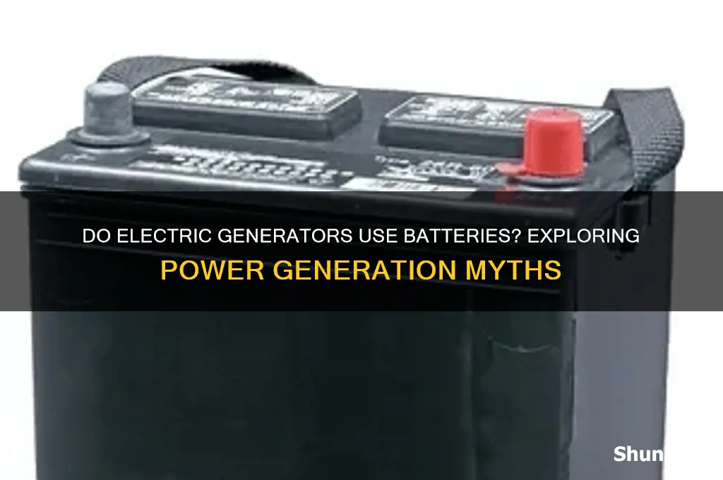 do electric generators use batteries