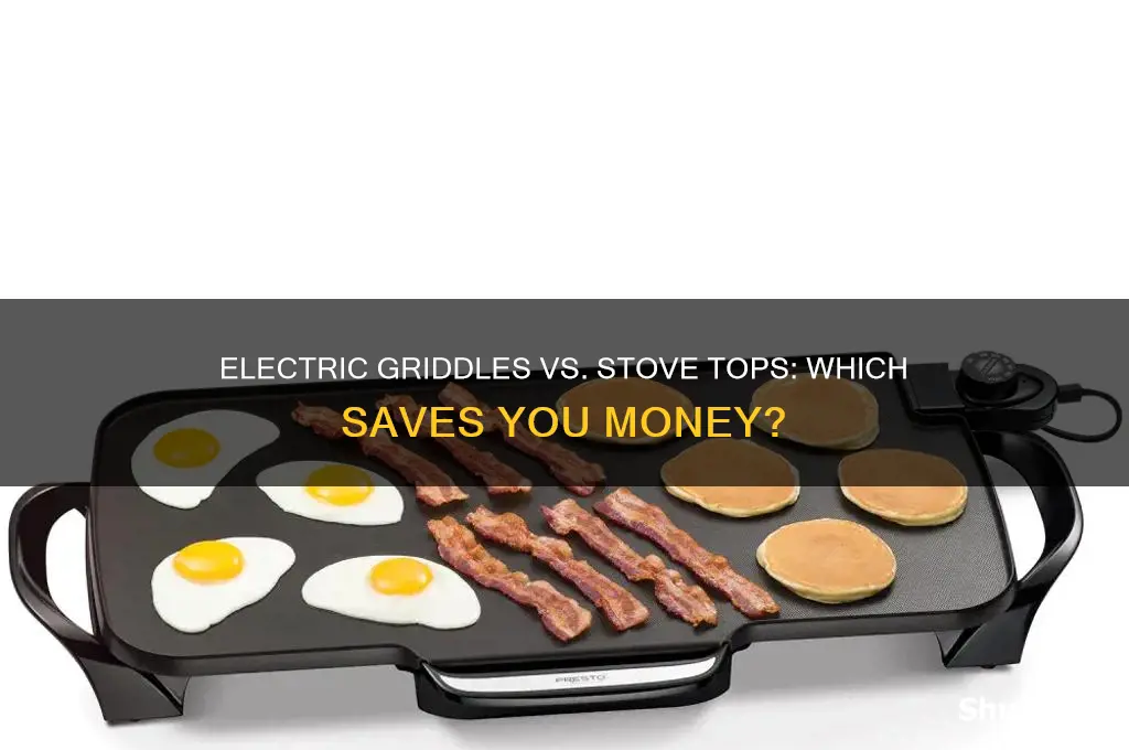 do electric griddles save money over using stove top