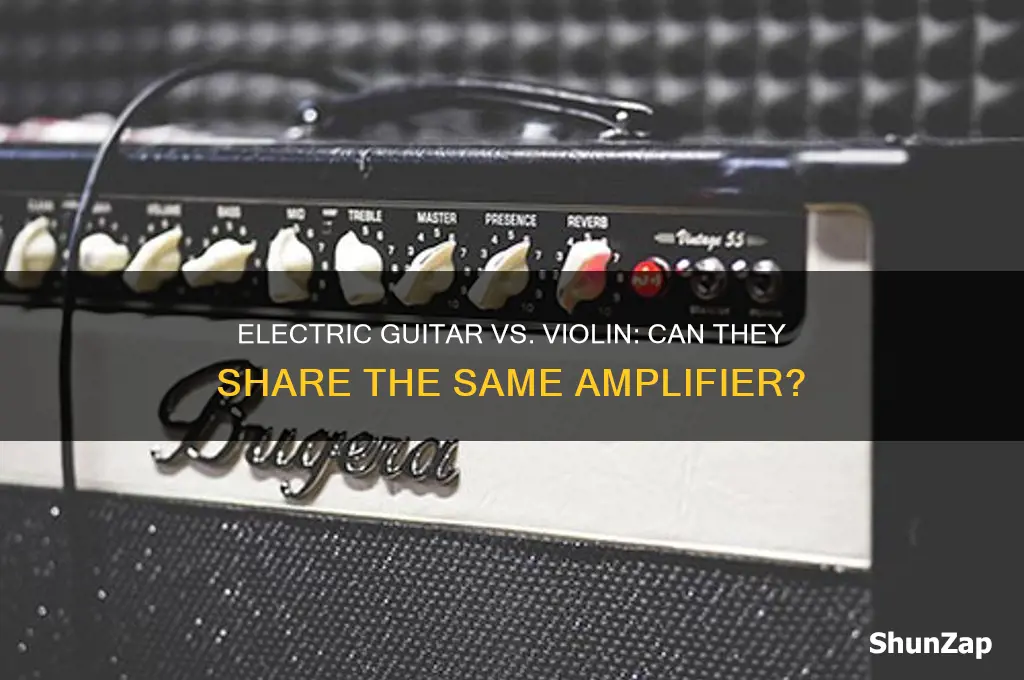 do electric guitar and electric violins use same amplifiers