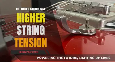 Electric Guitar String Tension: Higher or Lower?