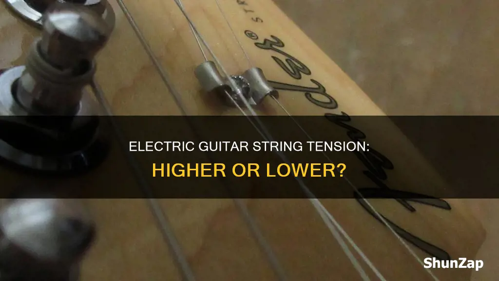 do electric guitars have higher string tension