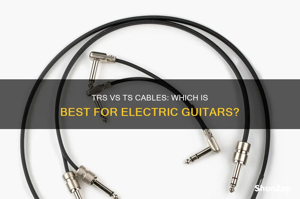 do electric guitars use a trs or ts cable