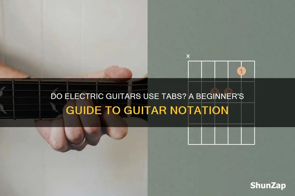 do electric guitars use tab