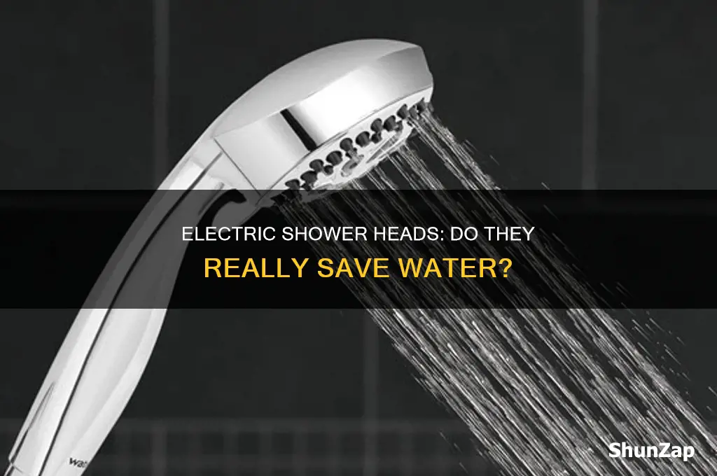 do electric heads use less water