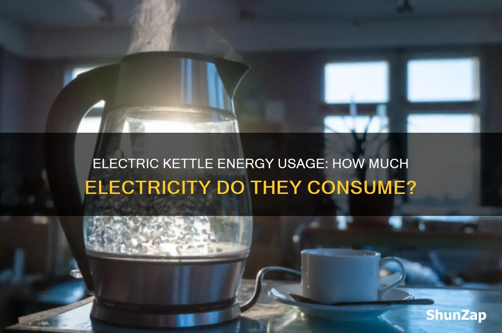 do electric kettles use a lot of electricity