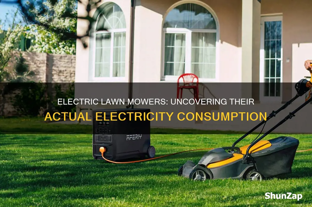 do electric lawn mowers use a lot of electricity