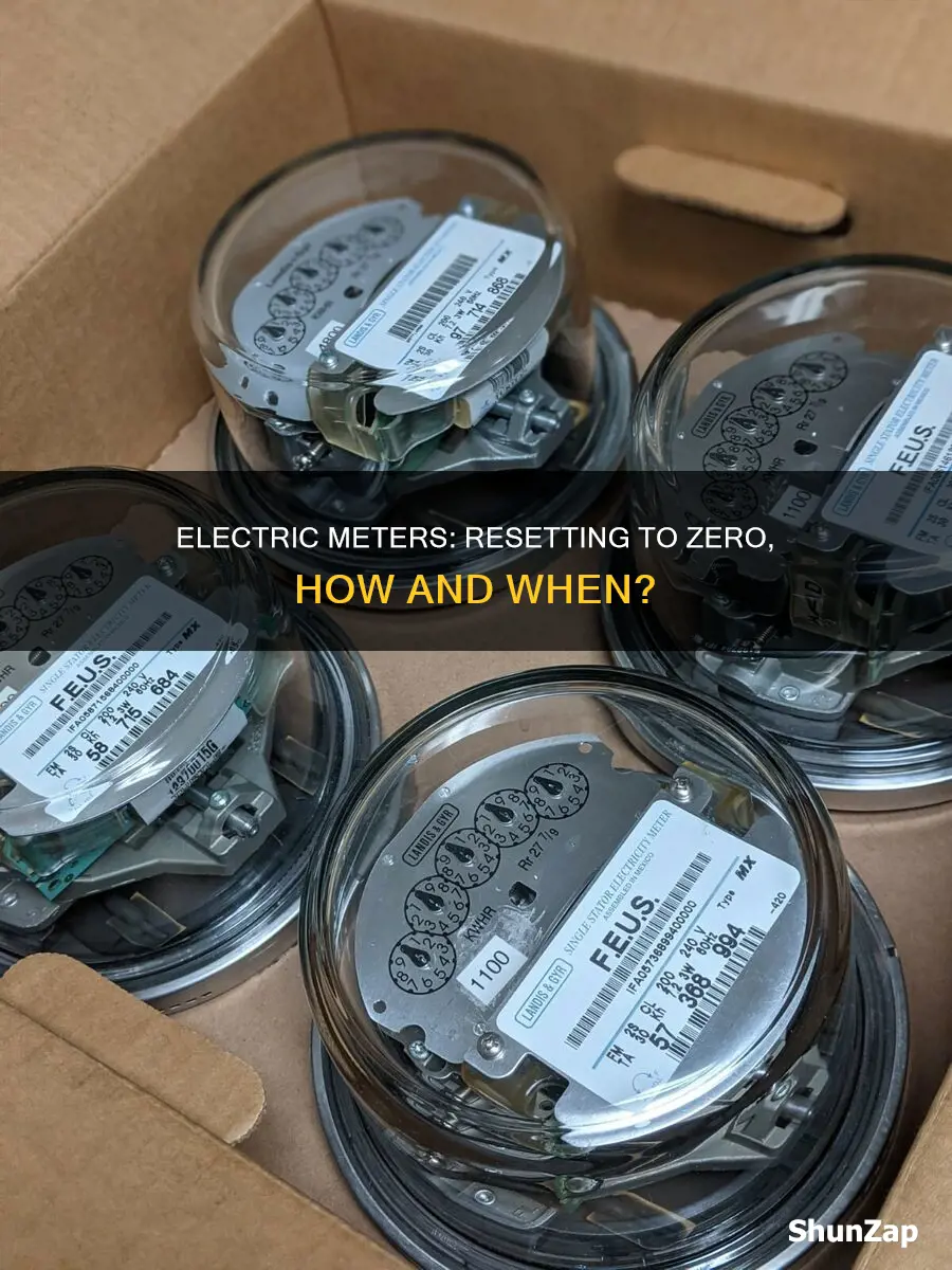do electric meters go back to zero