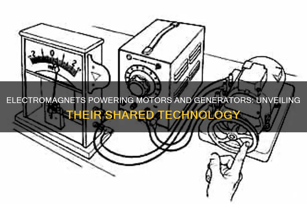 do electric motors and electric generators both use electromagnets