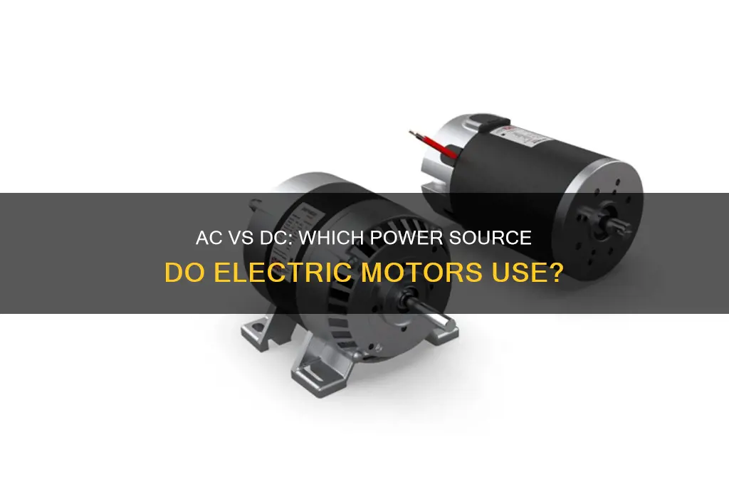 do electric motors use ac or dc