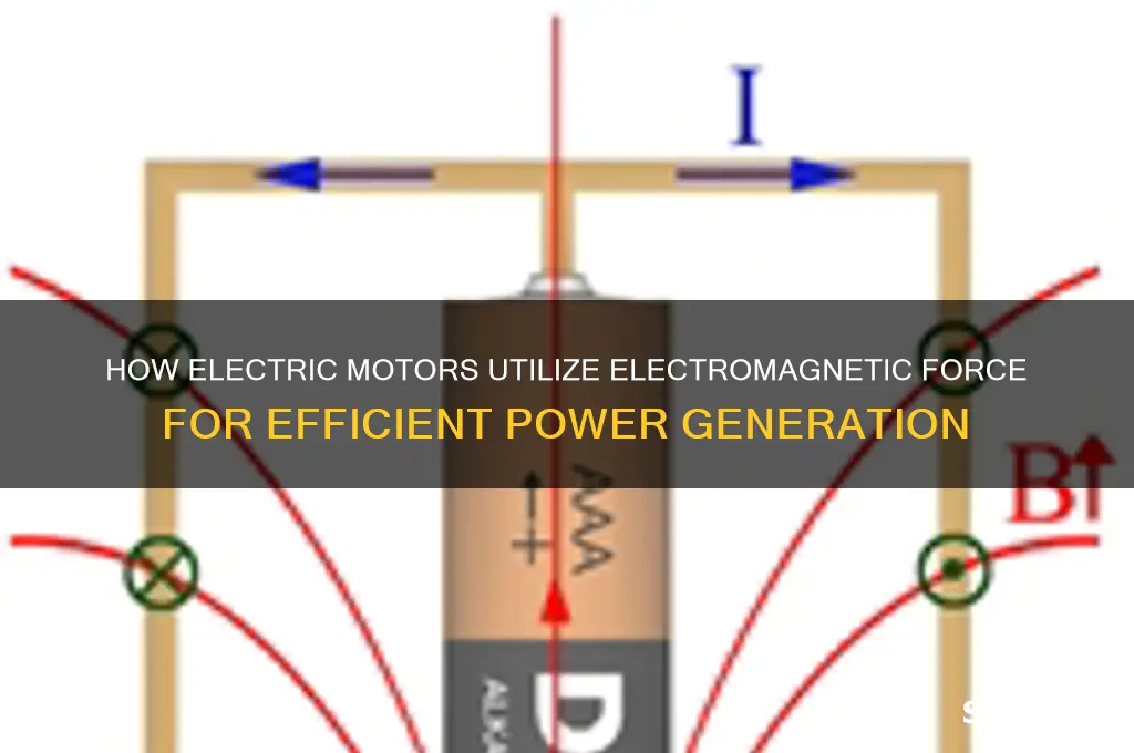 do electric motors use electromagnetic forcce
