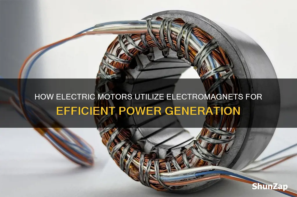 do electric motors use electromagnets