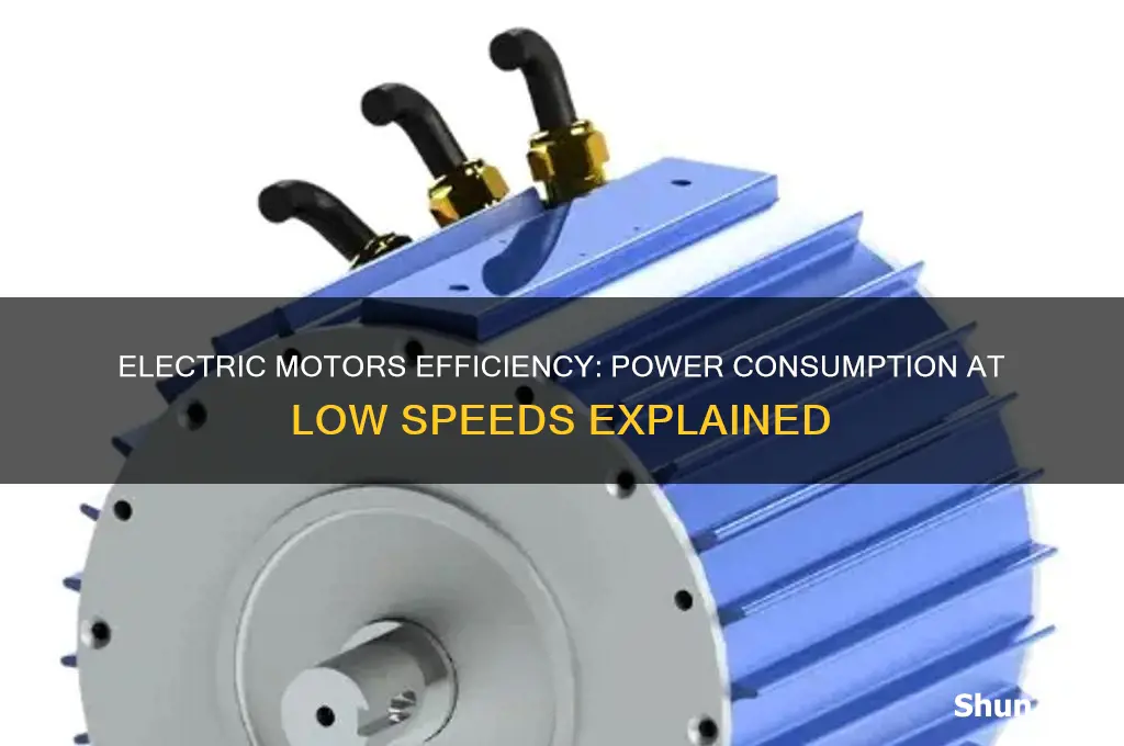 do electric motors use less power at low speed