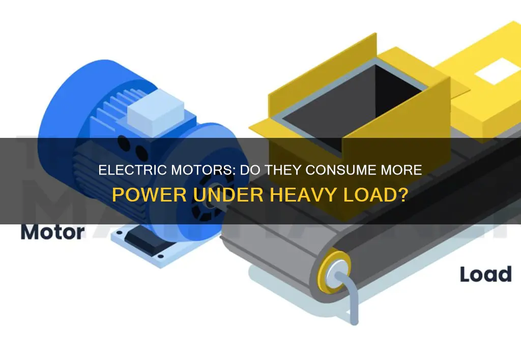 do electric motors use more charge under heavy load