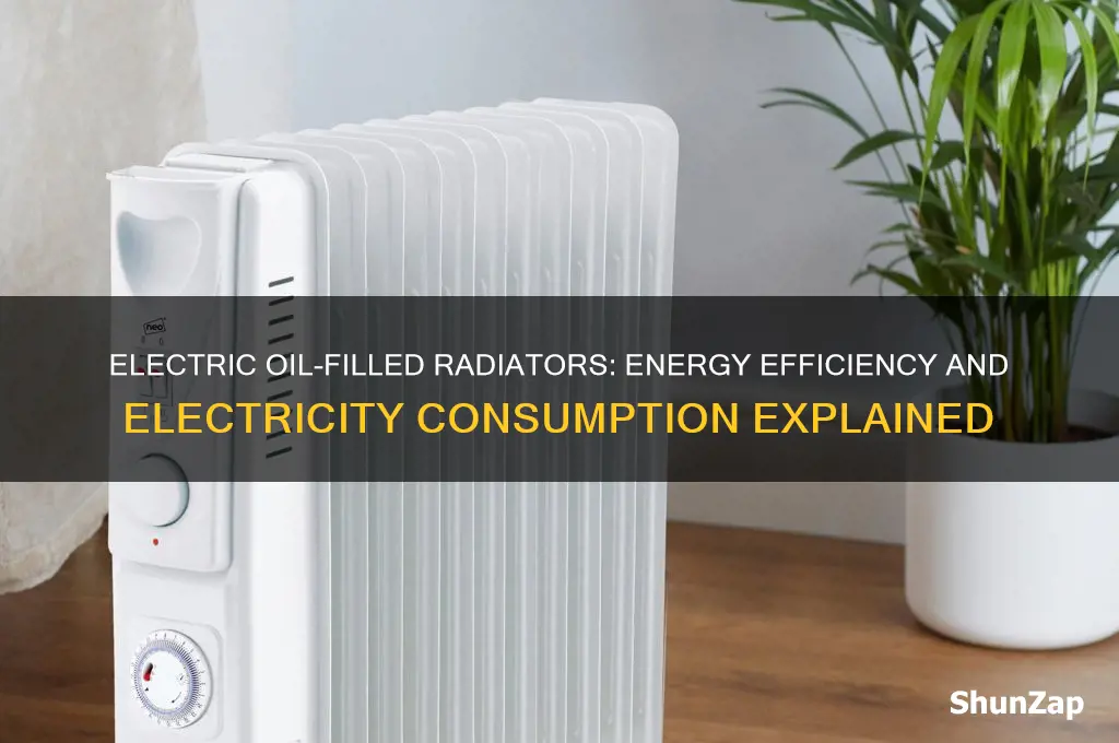 do electric oil filled radiators use a lot electricity