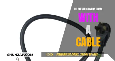 Electric Oven Setup: Cable Included or Separate Purchase?