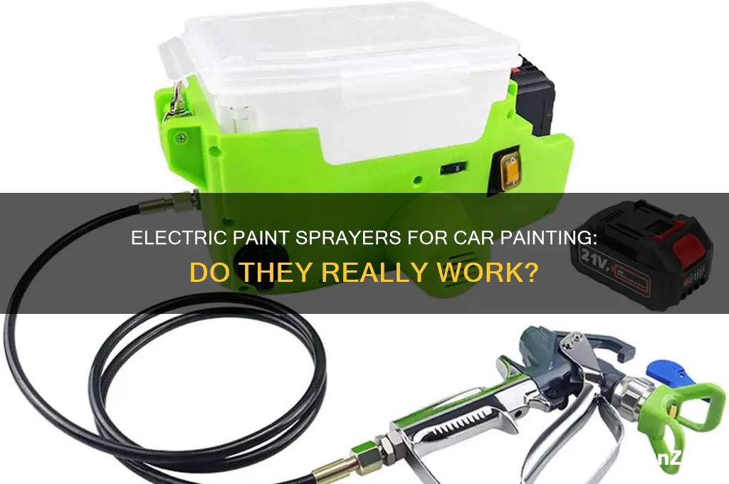 do electric paint sprayers work car paint