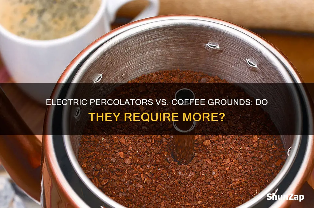do electric percolators use more coffee grounds