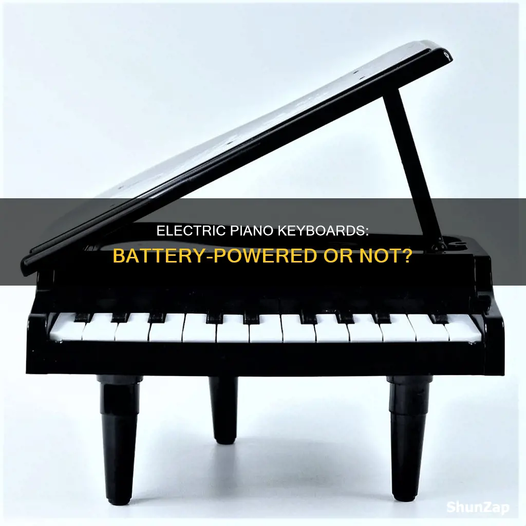 do electric piano keyboards run on batteries