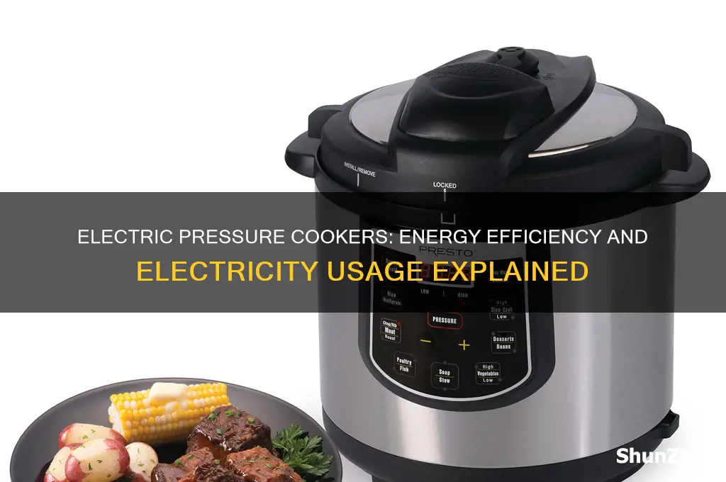 do electric pressure cookers use a lot of electricity