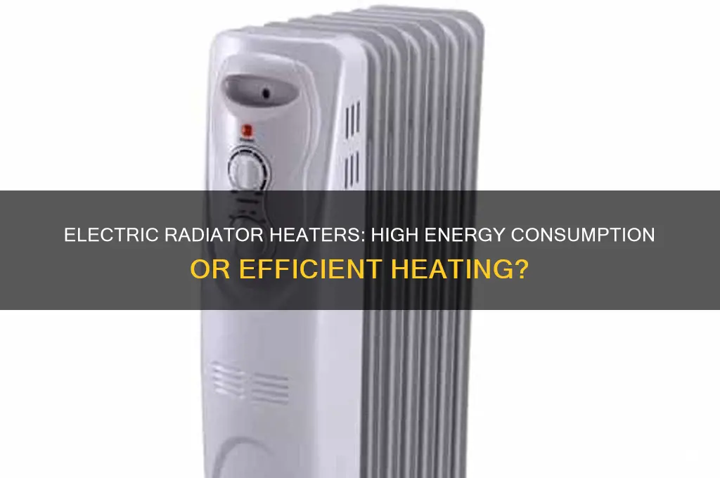 do electric radiator heaters use a lot of electricity