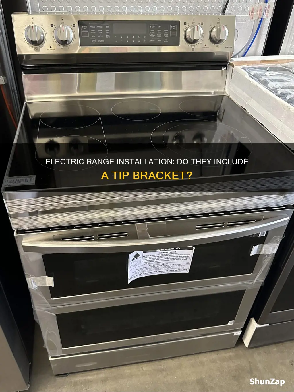 do electric ranges come with tip bracket