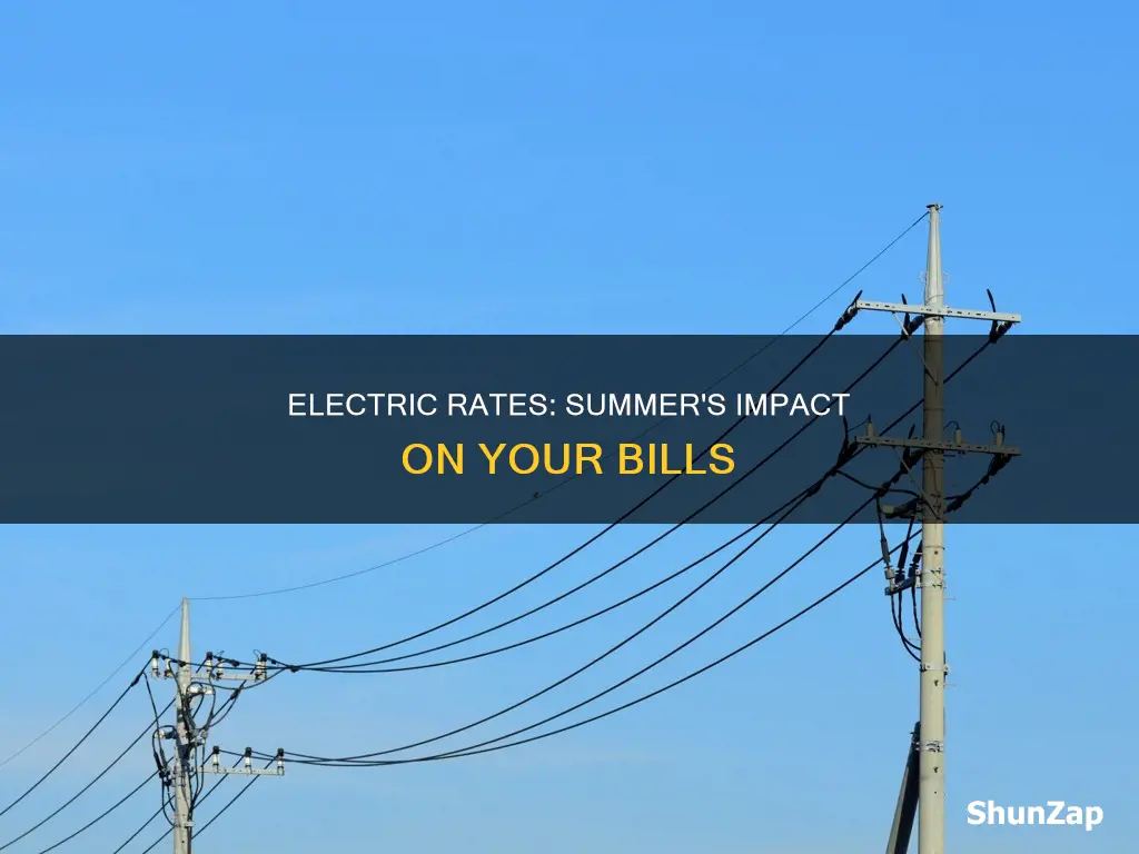 do electric rates increase in the summer