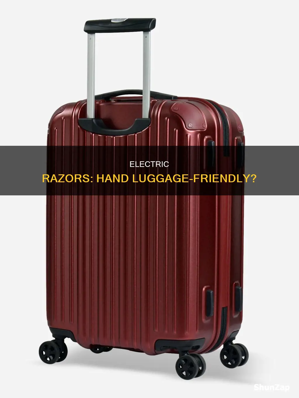 do electric razors go in hand luggage