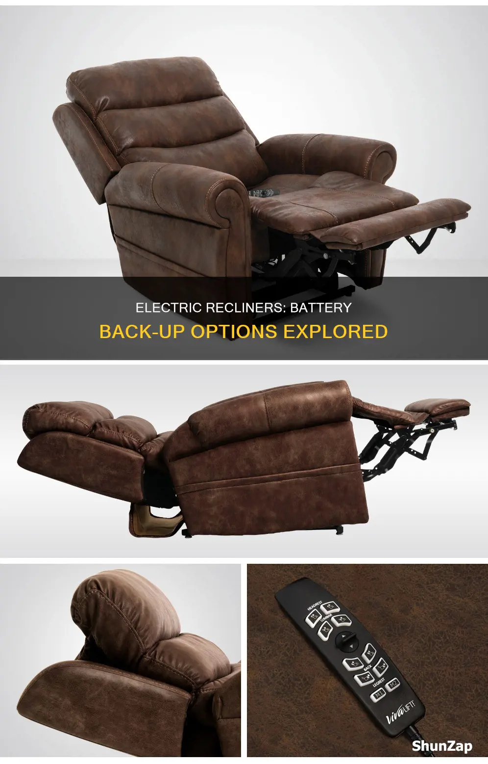do electric recliners have battery back ip