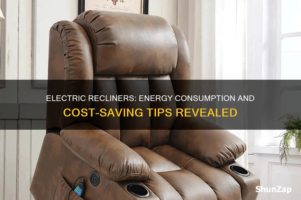 do electric recliners use a lot of electricity
