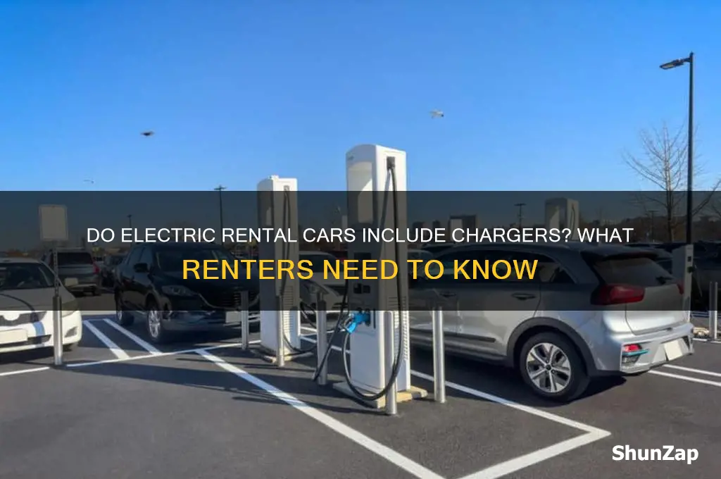 do electric rental cars come with chargers