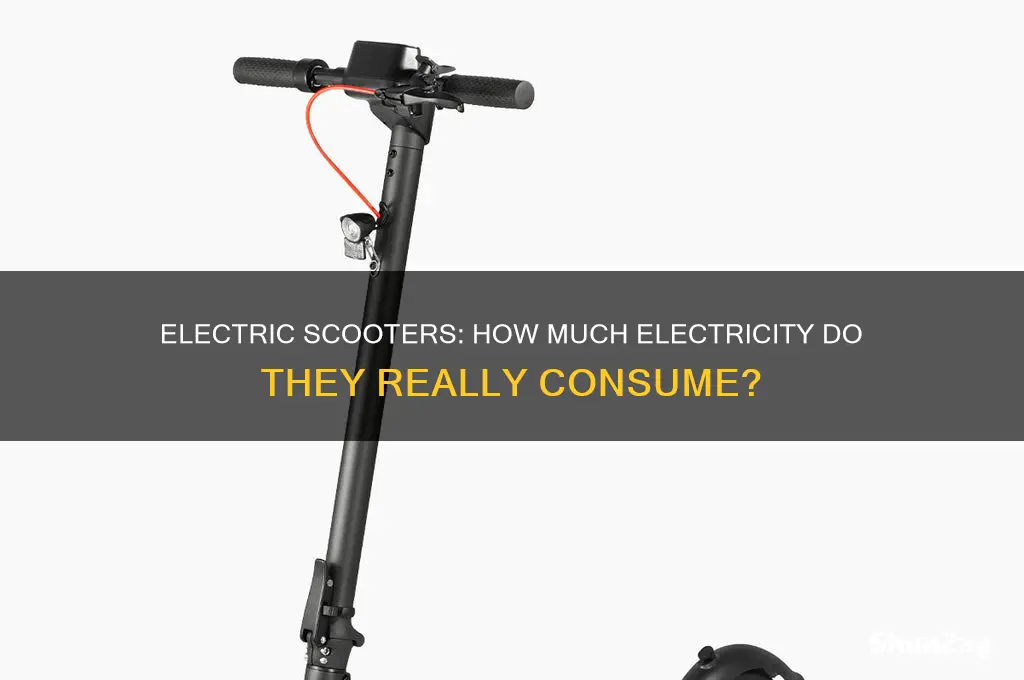 do electric scooters use a lot of electricity