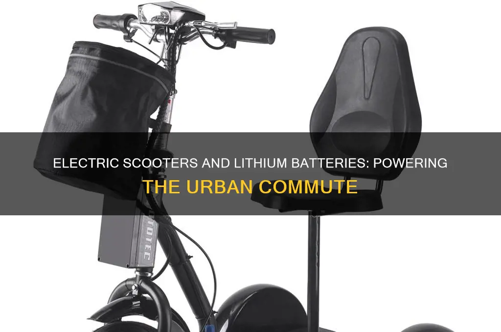 do electric scooters use lithium batteries