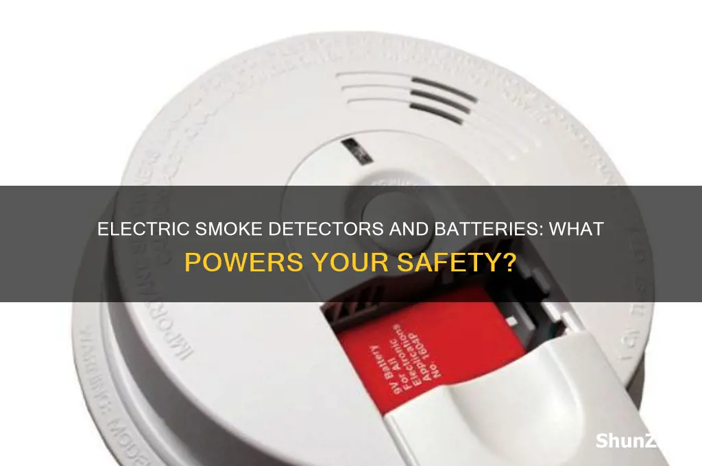 do electric smoke detectors also use batteries