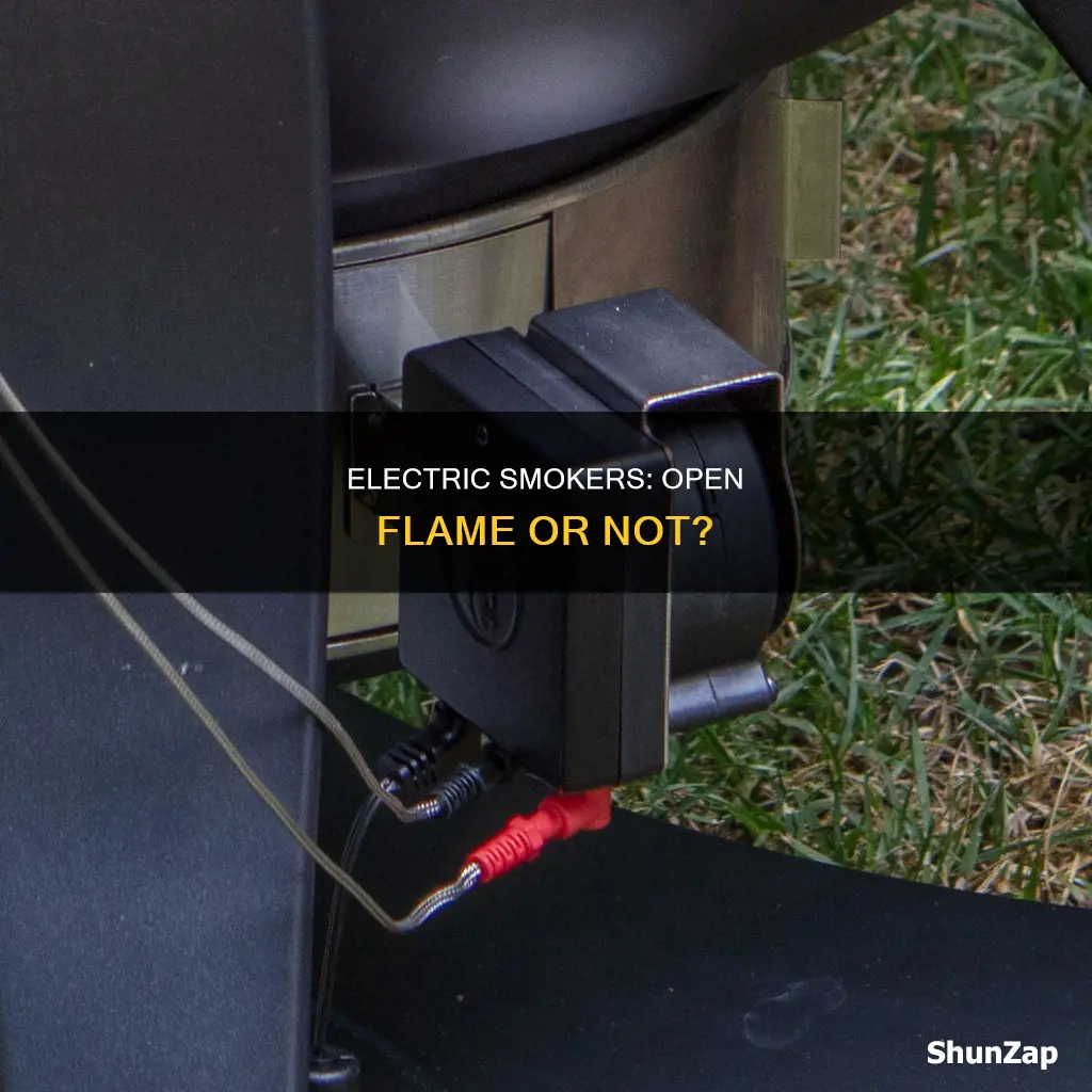 do electric smokers have an open flame