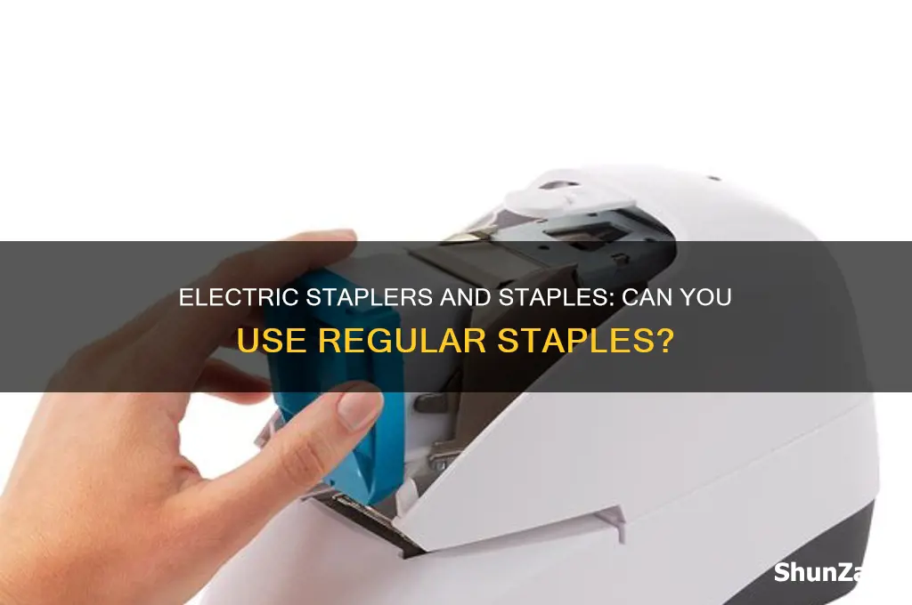 do electric staplers use regular staples