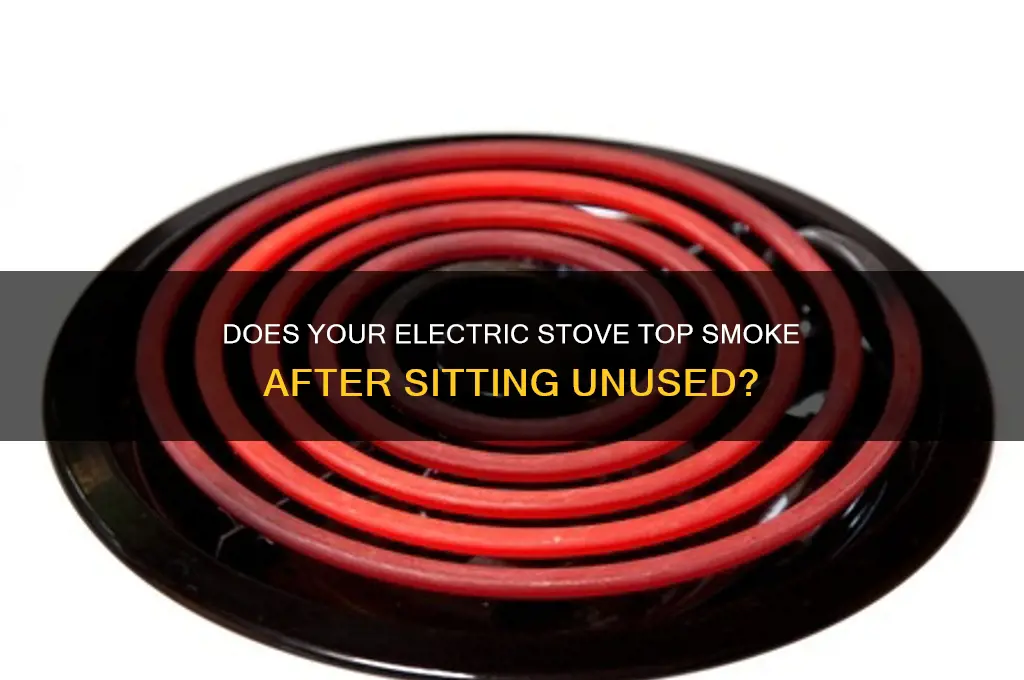 do electric stove top smoke from lack of use