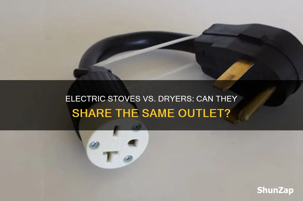 do electric stoves and dryers use the same outlet