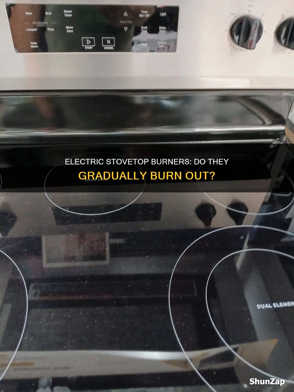 do electric stovetop burners burn out slowly