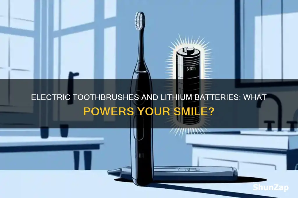 do electric toothbrushes use lithium batteries