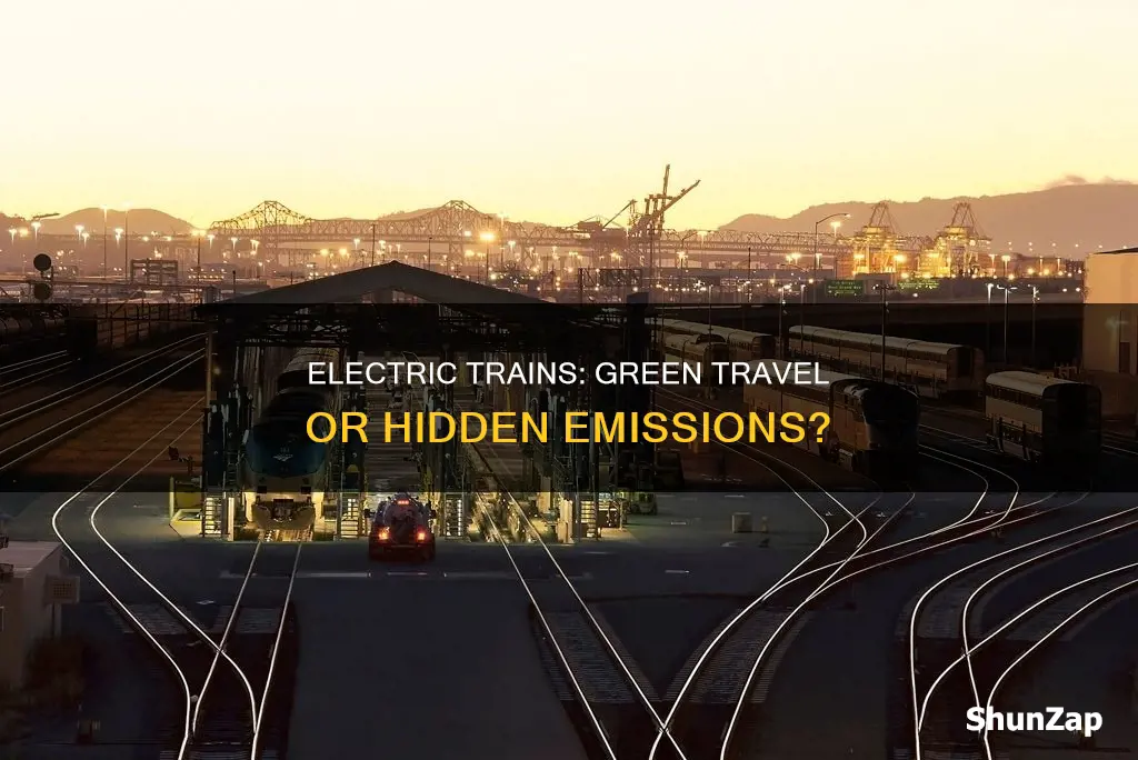 do electric trains relase any greehouse emmisison