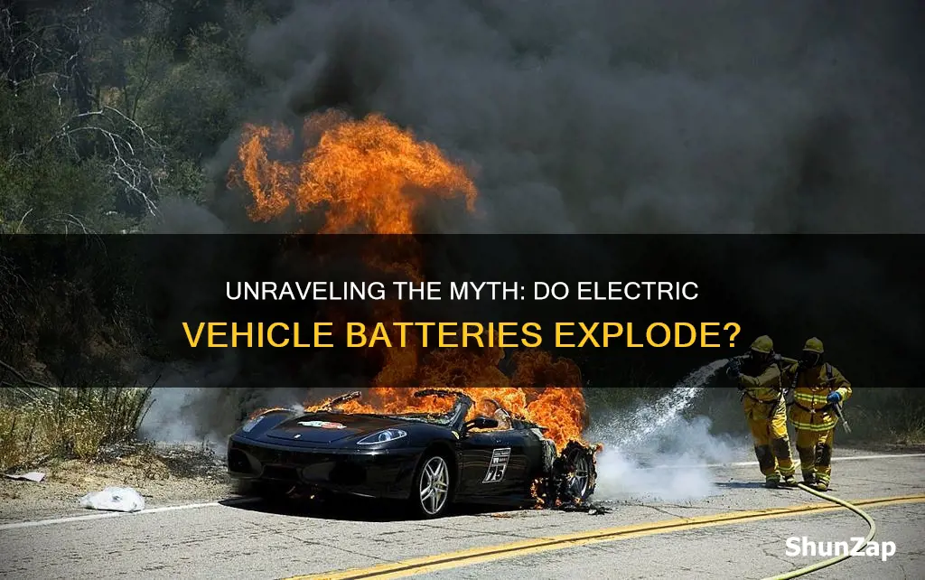 do electric vehicle batteries explode