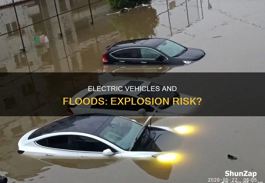 do electric vehicles explode in floods