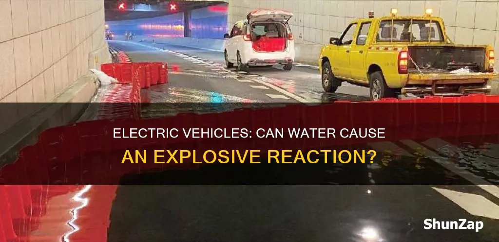 do electric vehicles explode in water