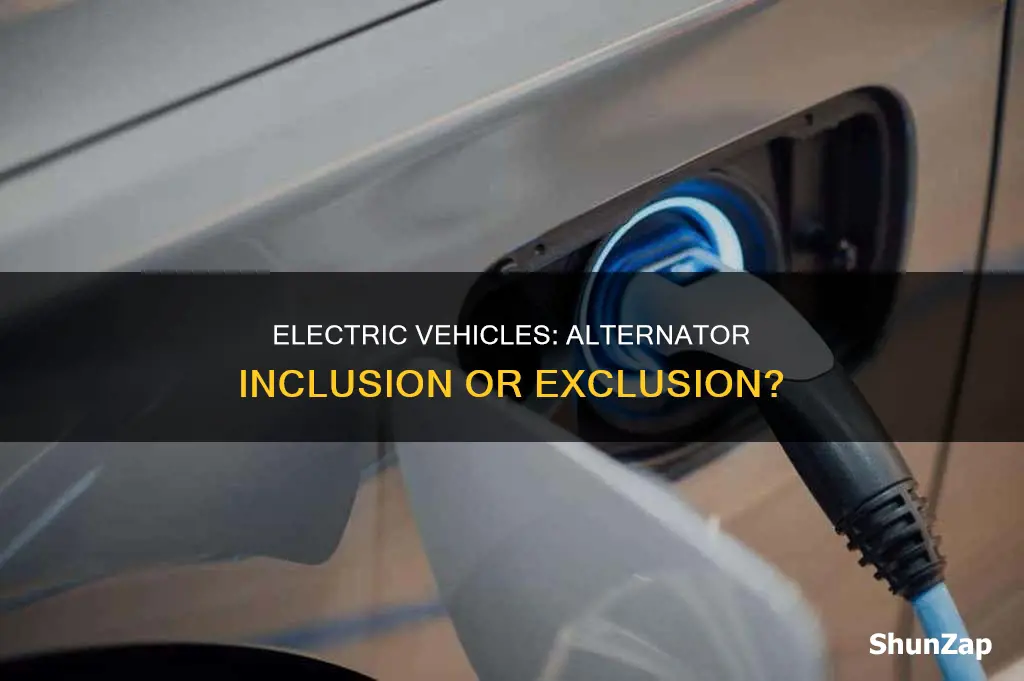 do electric vehicles have alternators